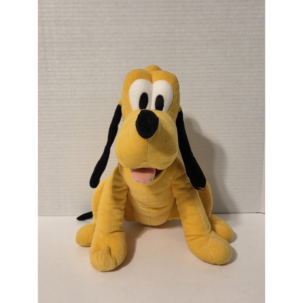 Disney Pluto 8" Tall. Super Soft Plush. Micky Mouse Clubhouse Free Ship - Picture 1 of 9